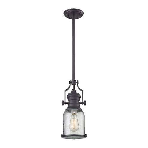Pittsburgh 1 Light 8 inch Oil Rubbed Bronze Mini Pendant Ceiling Light