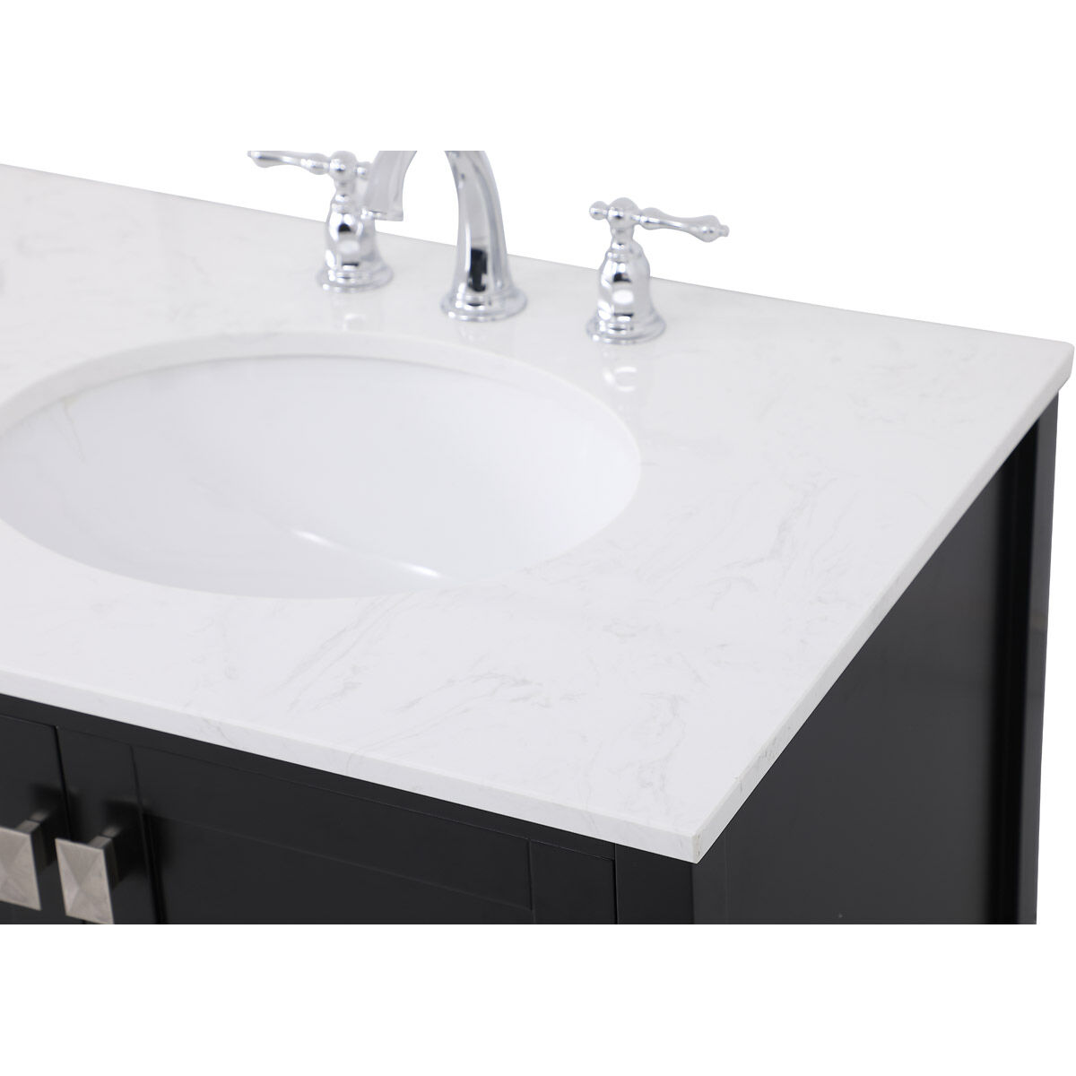 Irene 72 X 22 X 34 inch Black Vanity Sink Set