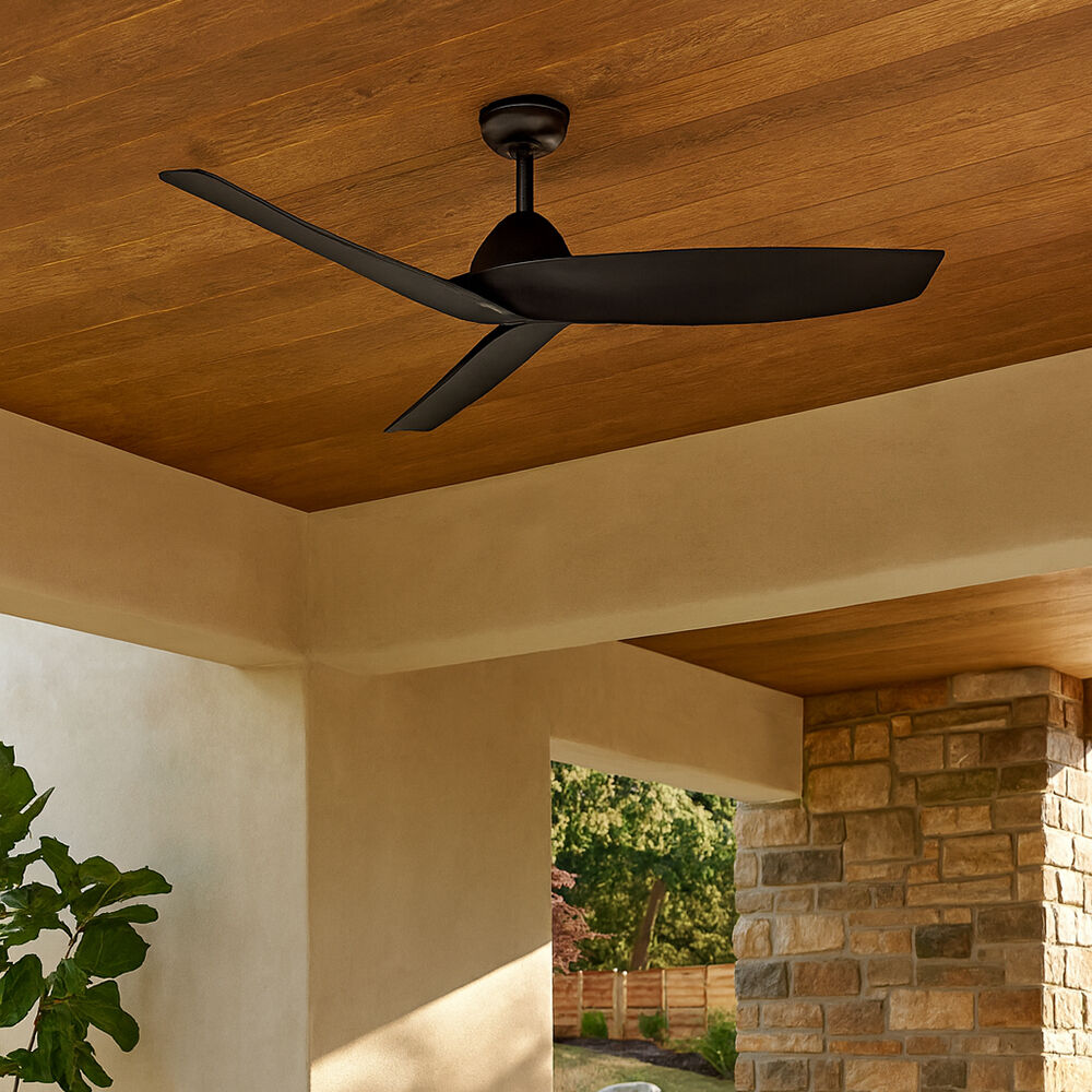 Coastal Elements Liv 48 inch Matte Black Smart Fan