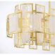 Portia 6 Light 42 inch Matte Black with True Gold Linear Chandelier Ceiling Light