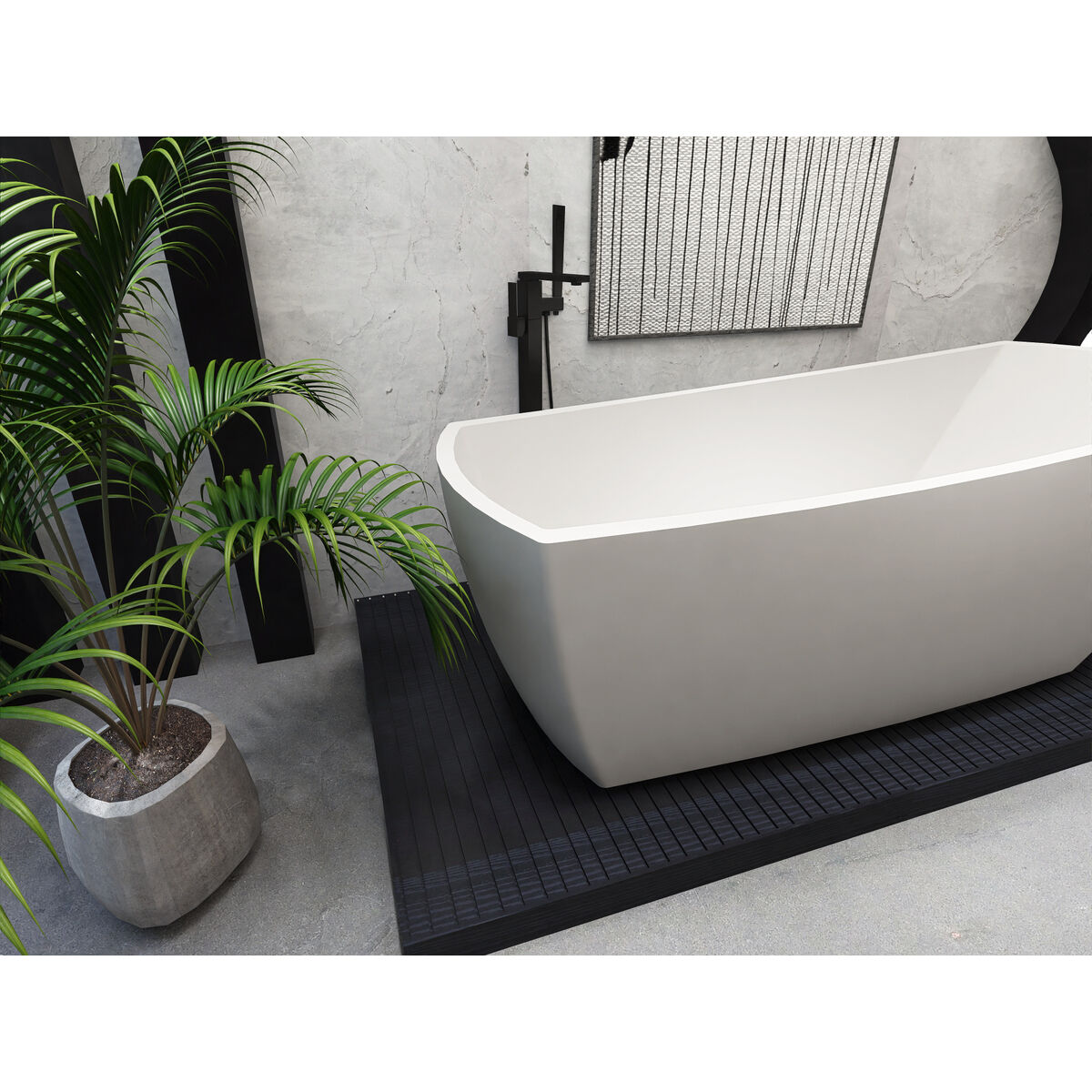 Brock Glossy White Bathtub