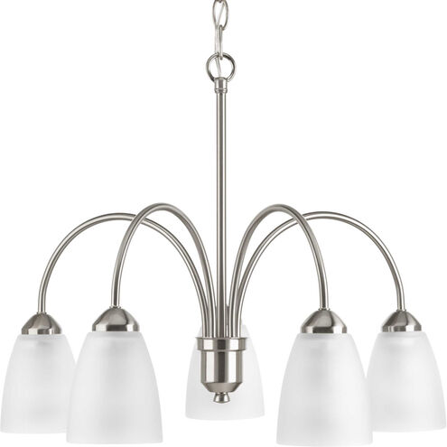 Gather 5 Light 23 inch Brushed Nickel Chandelier Ceiling Light