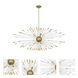Andromeda 8 Light 45.75 inch Modern Brass Chandelier Ceiling Light