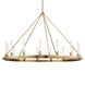 Chambers 15 Light 58.25 inch Aged Brass Pendant Ceiling Light