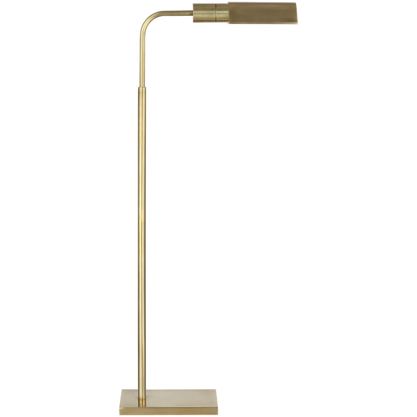 Studio 34.75 inch 1.6 watt Hand-Rubbed Antique Brass Adjustable Cordless Pharmacy Floor Lamp Portable Light