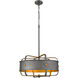 Canada 5 Light 20 inch Charcoal Black Chandelier Ceiling Light