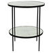 Anna 30 X 25 inch Matte Black Side Table