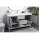 Heath 60 X 21.5 X 35 inch Grey Vanity Sink Set