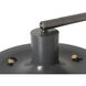 Palm Springs 87 inch 100 watt Gunmetal and Black Arc Floor Lamp Portable Light