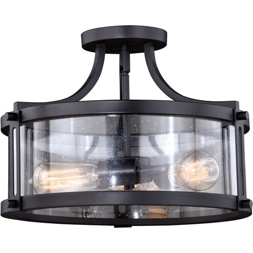 Holbrook LED 15.75 inch Noble Bronze Semi-Flush Mount Ceiling Light