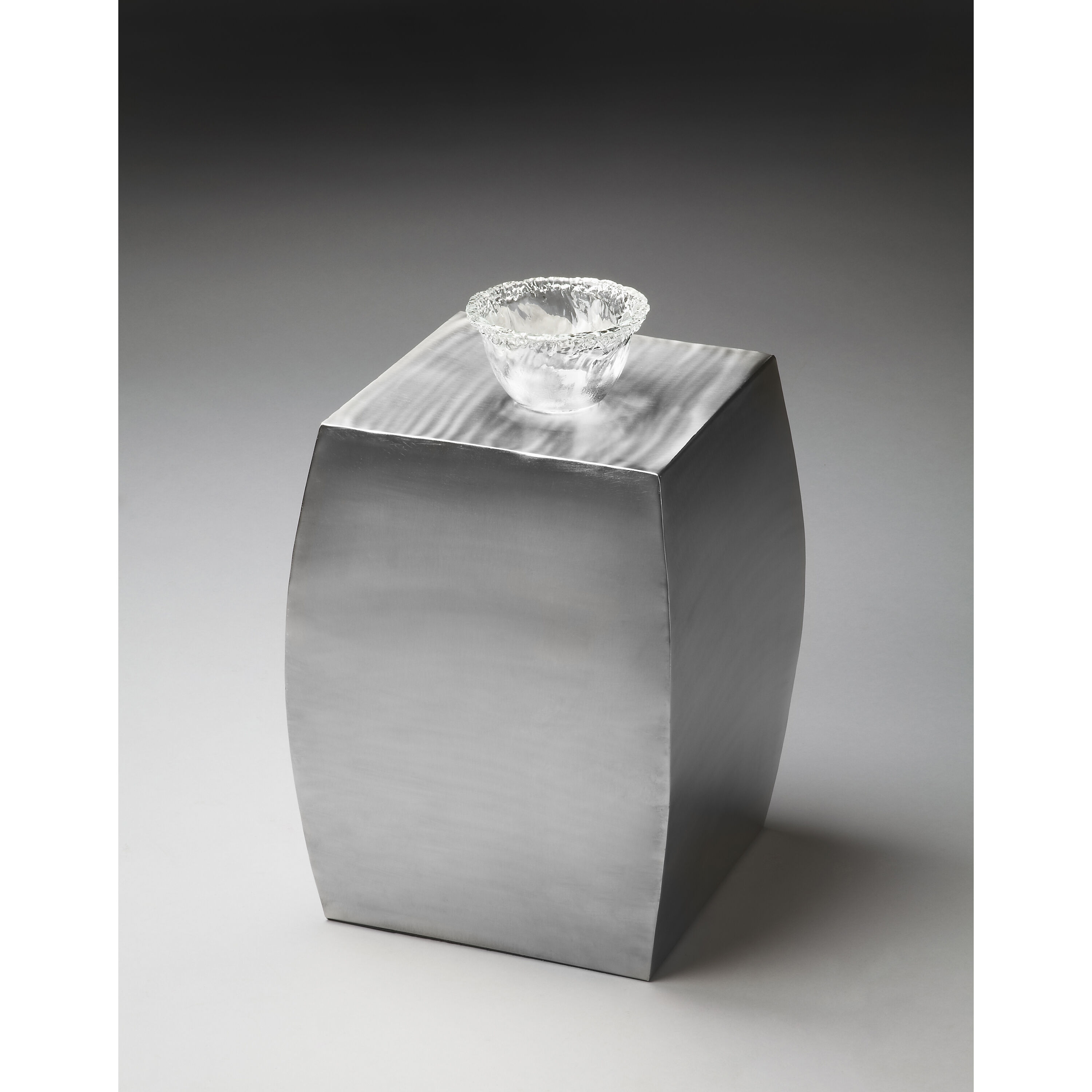 Getty Stainless Steel 19 X 14 inch Modern Expressions Accent Table