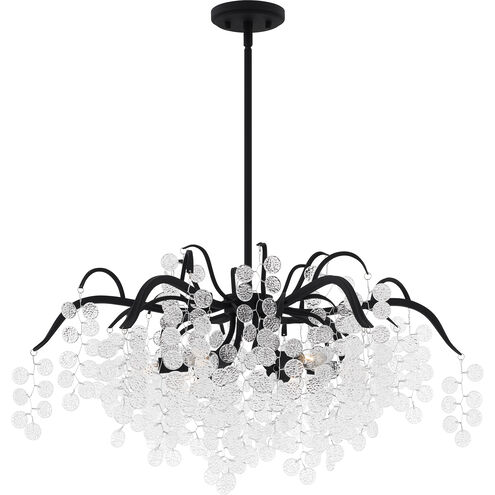 Maple 6 Light 29 inch Earth Black Chandelier Ceiling Light