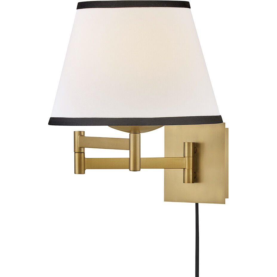 Sonia Wall Mount Wall Light in Off-White Linen