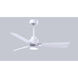 Atlas Alessandra-LK 42 inch Matte White Indoor/Outdoor Ceiling Fan