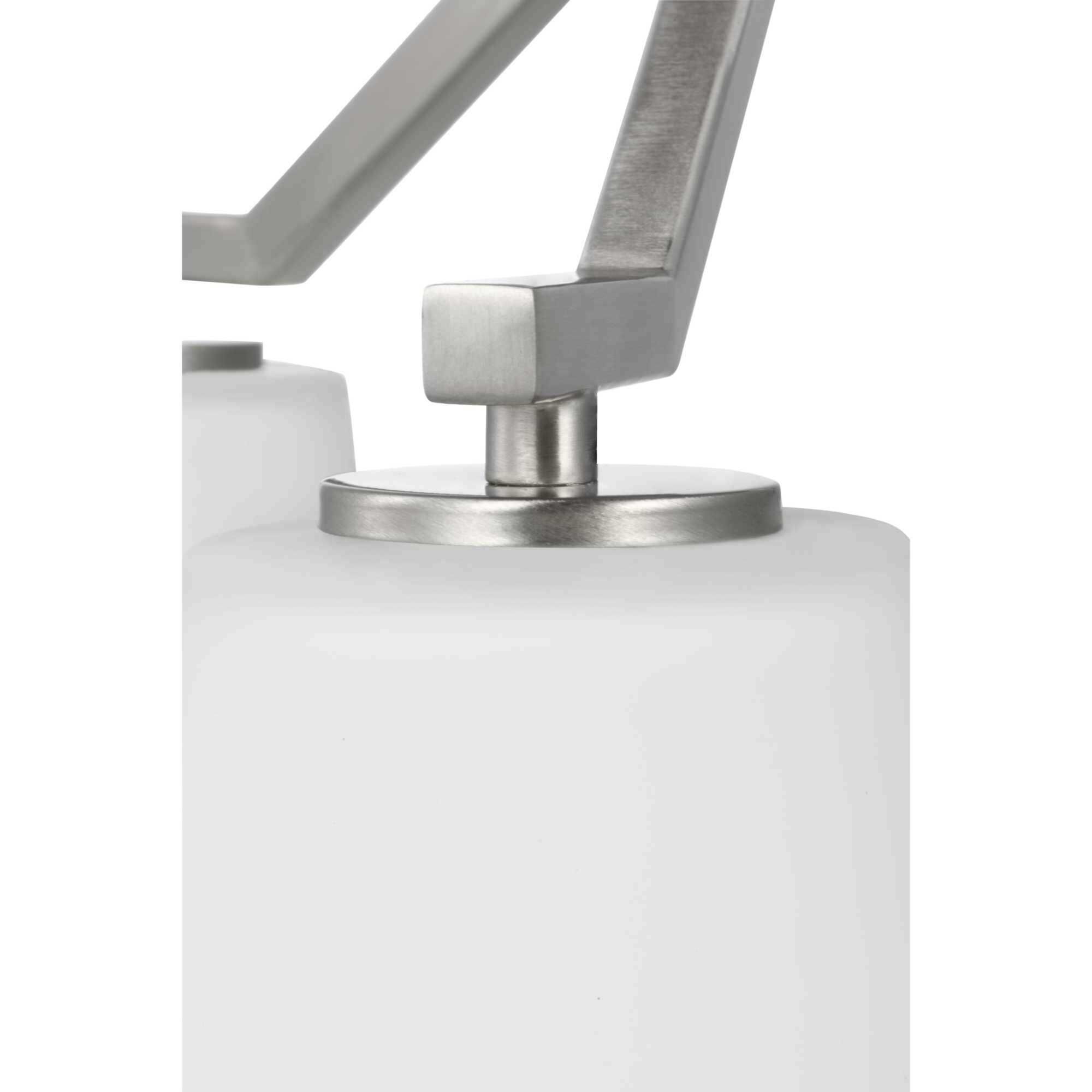 Vertex 3 Light 18 inch Brushed Nickel Convertible Chandelier Ceiling Light