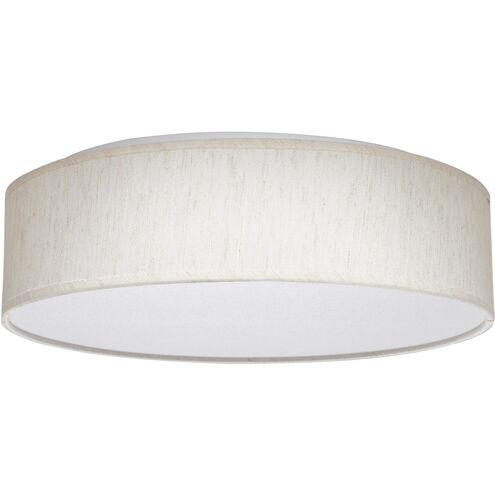 Brentwood LED 15 inch Beige Fabric Flush Mount Ceiling Light