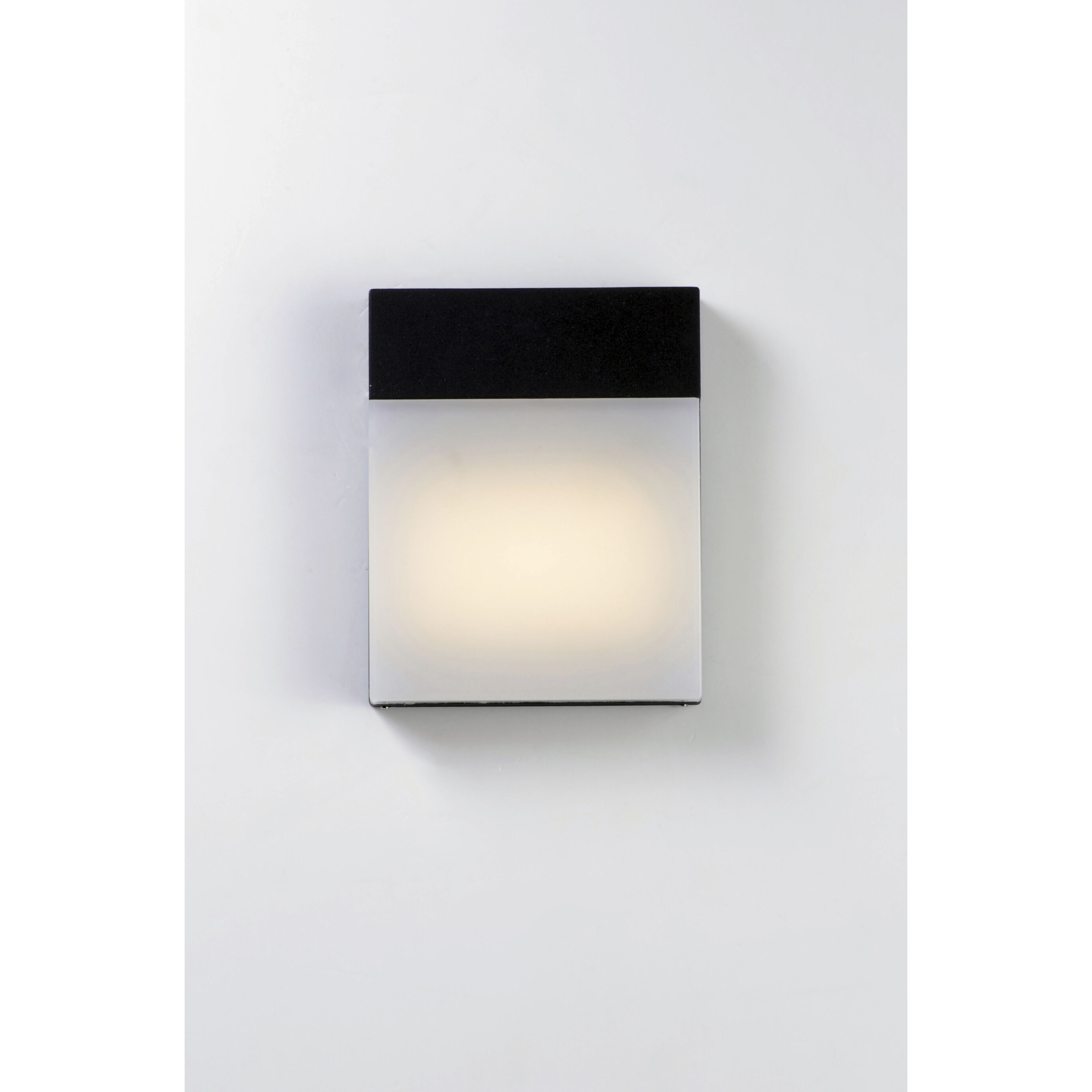 Eyebrow LED 8 inch Black Outdoor Wall Mount