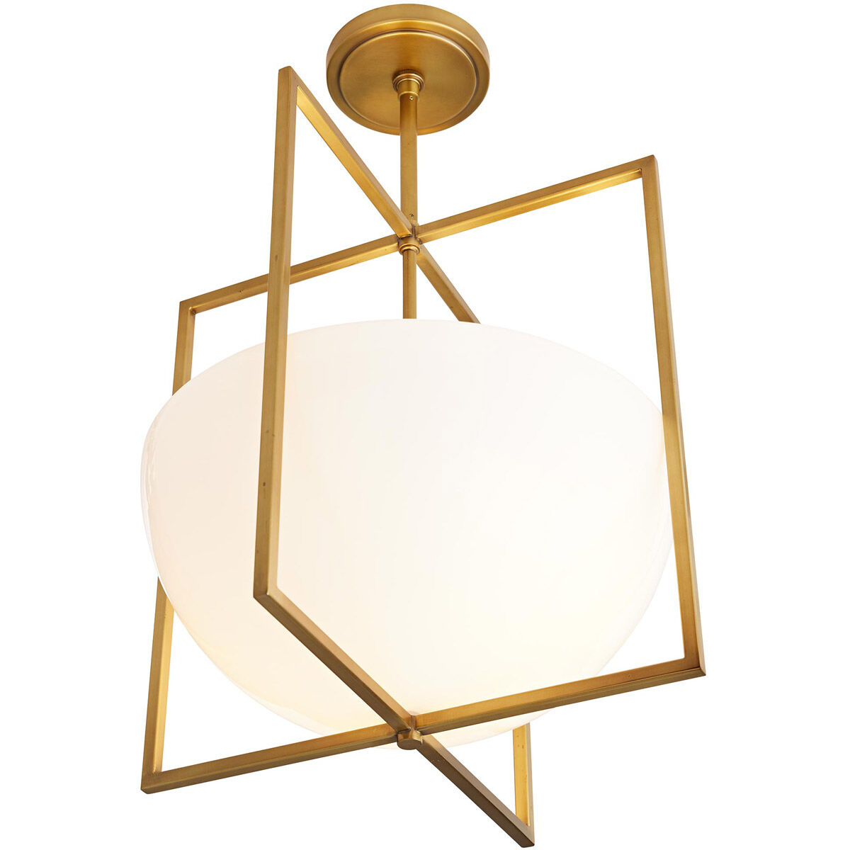 Arteriors 49177 Royce 2 Light 18 inch Antique Brass Pendant