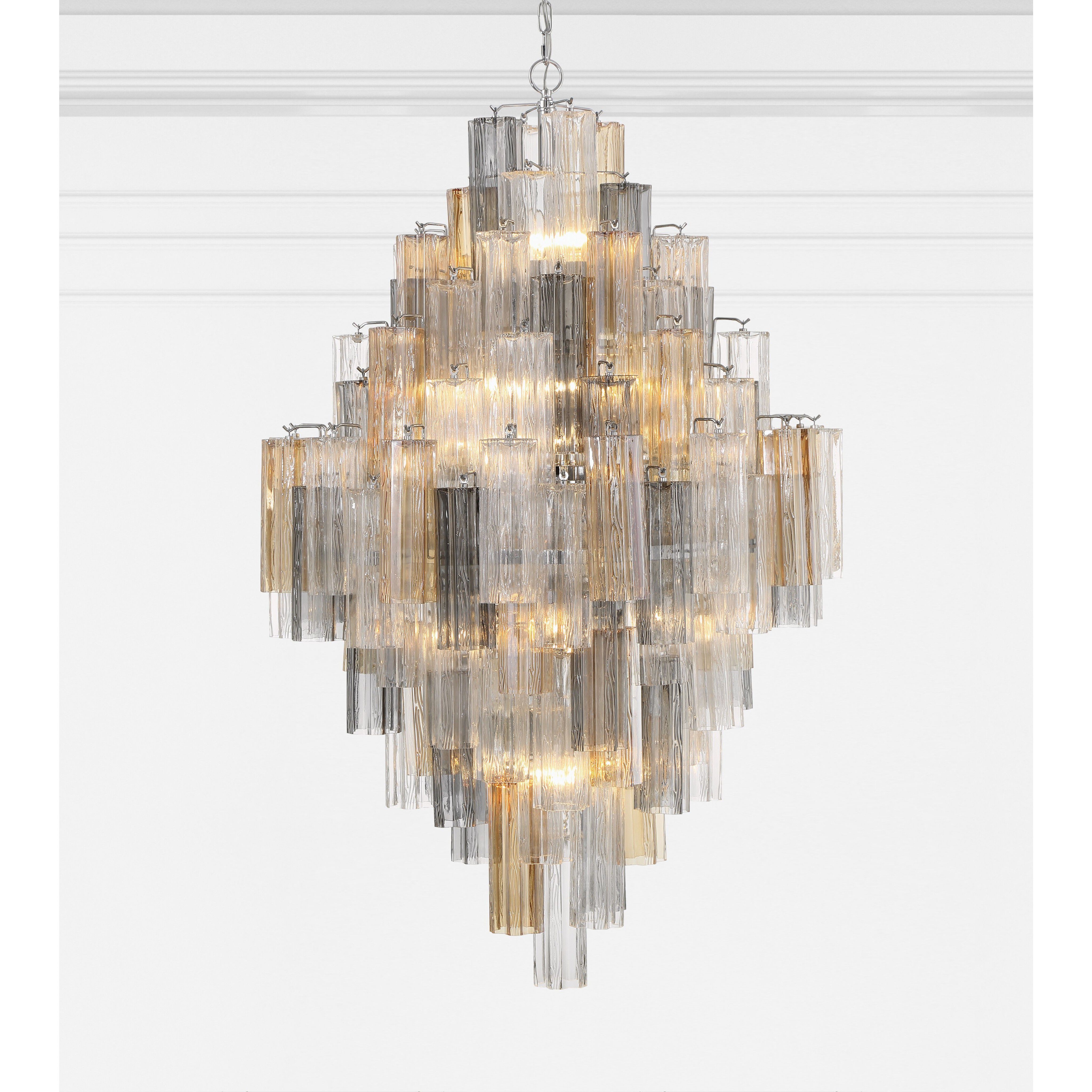 Addis 20 Light 31.5 inch Polished Chrome Chandelier Ceiling Light in Autumn