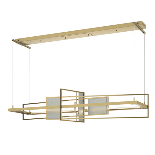 Summer LED 54.2 inch Modern Brass and Vintage Platinum Pendant Ceiling Light in Modern Brass/Vintage Platinum