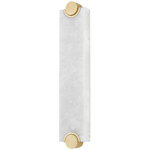 Brant LED 5 inch Aged Brass ADA Wall Sconce Wall Light
