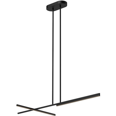Shift LED 48.13 inch Black Linear Pendant Ceiling Light