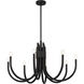 Sorrento 8 Light 34 inch Matte Black Chandelier Ceiling Light, Essentials