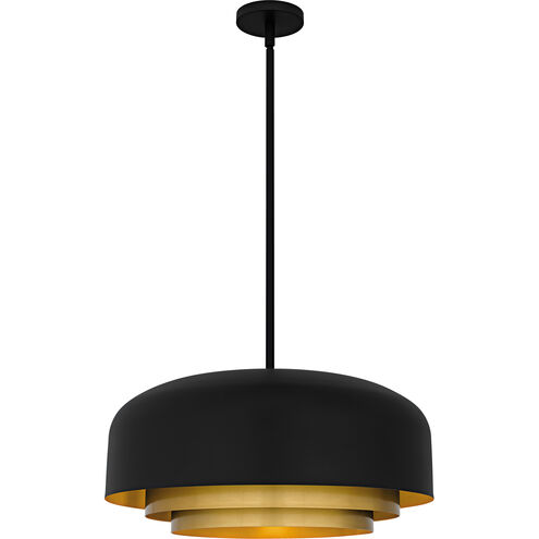 Frankie 4 Light 22 inch Matte Black Pendant Ceiling Light, Large