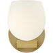 Mae 1 Light 6.5 inch Lacquered Brass Bath Light Wall Light