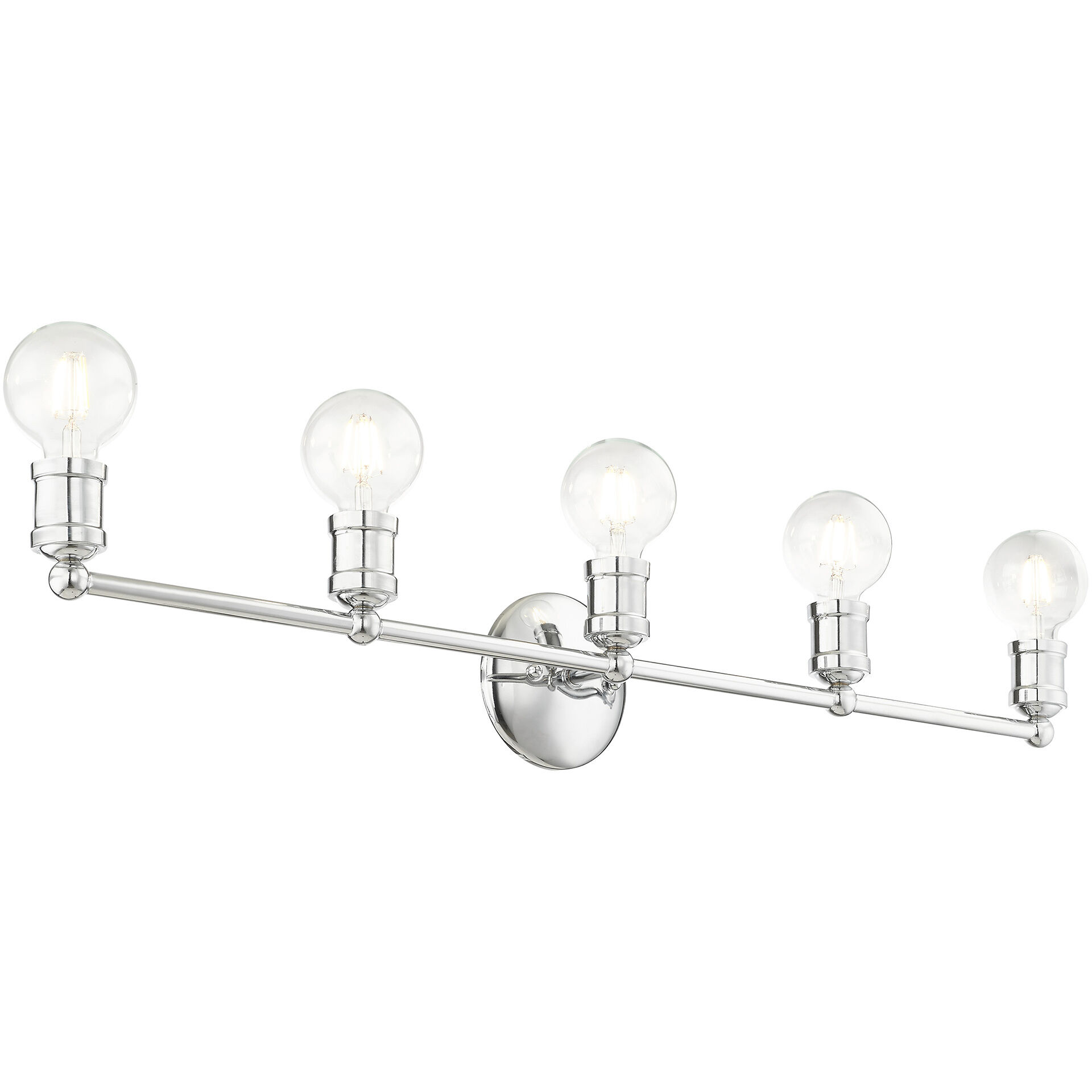 Lansdale 5 Light 34 inch Polished Chrome Vanity Sconce Wall Light