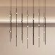 Constellation Aries LED 11.5 inch Espresso Black Pendant Ceiling Light in 2200K, White Optical Acrylic, 10 FT. Cord