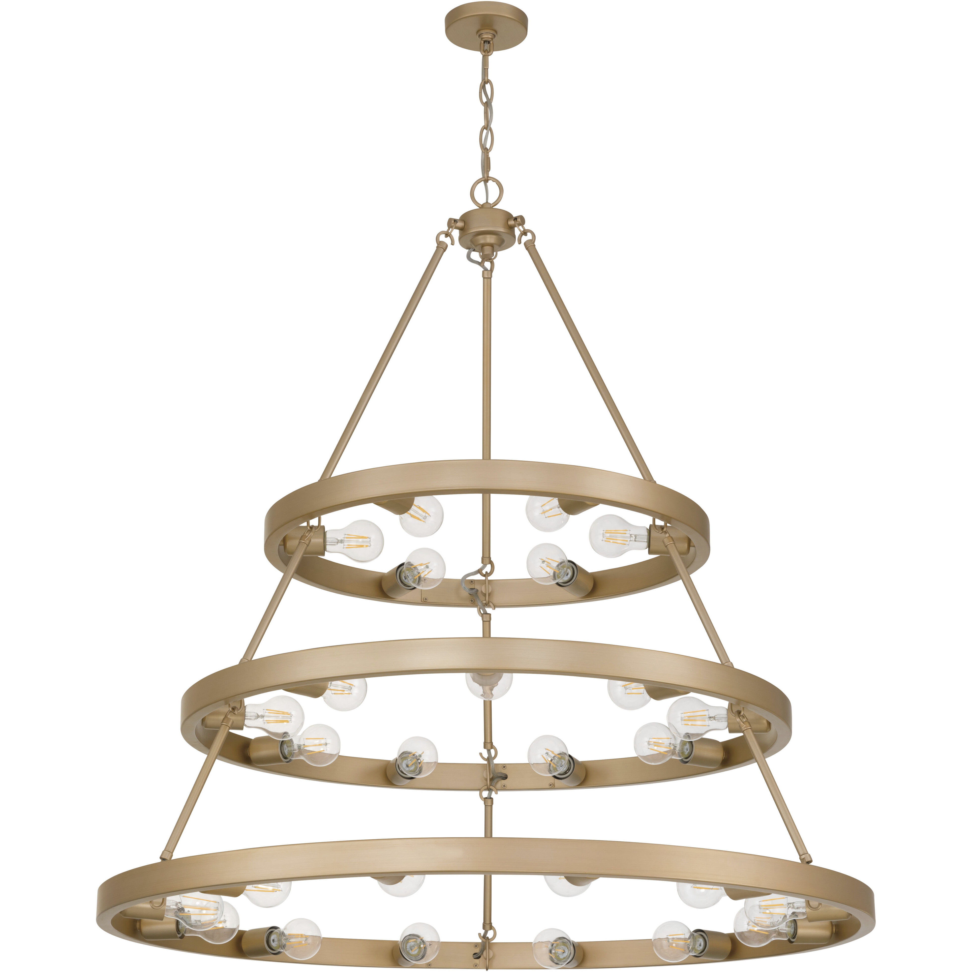Castile 27 Light 40 inch French Gold Chandelier Ceiling Light