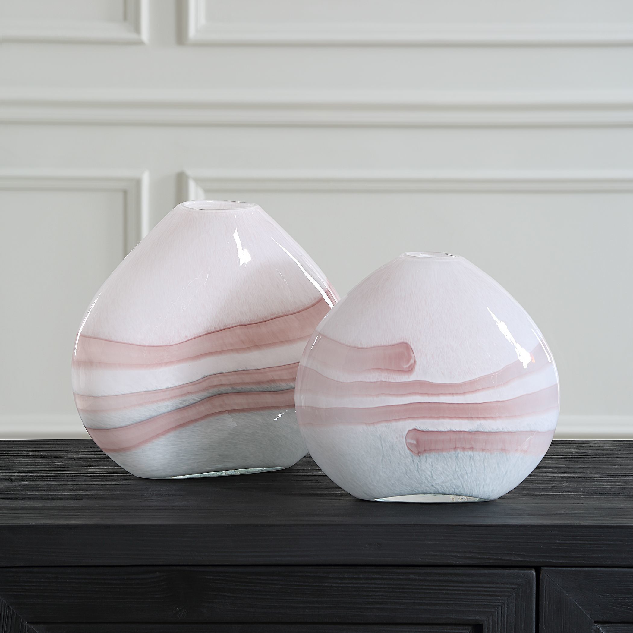Blush 11.75 X 10.5 inch Vases, Set of 2