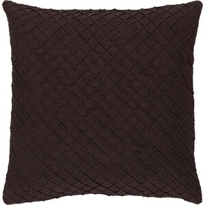 Wright 18 X 18 inch Dark Brown Throw Pillow