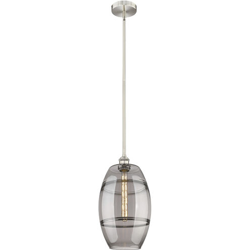 Edison Vaz 1 Light 10 inch Brushed Satin Nickel Stem Hung Mini Pendant Ceiling Light