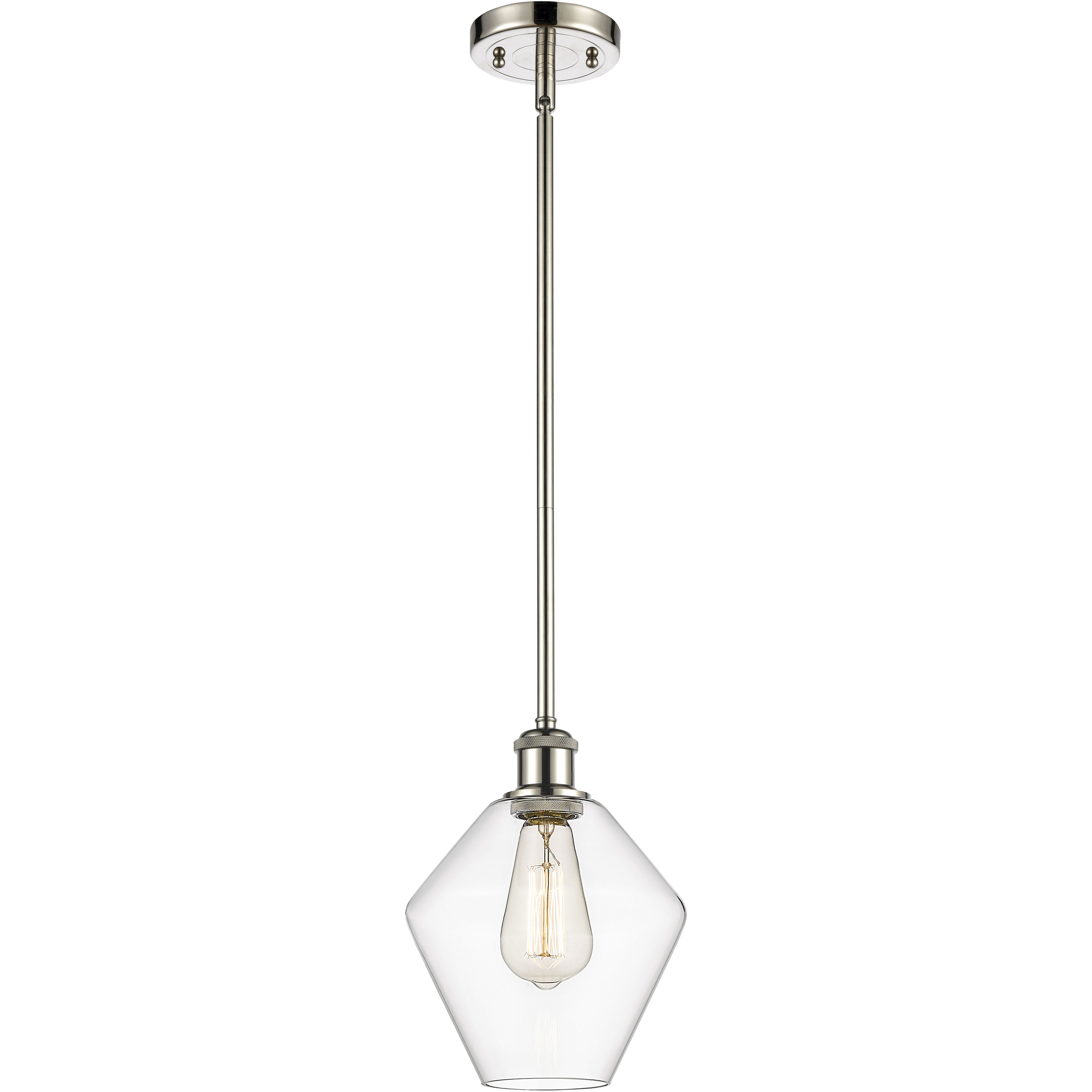 Ballston Cindyrella 1 Light 8 inch Polished Nickel Mini Pendant Ceiling Light in Incandescent, Clear Glass