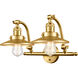 Franklin Restoration Railroad LED 18 inch Satin Gold Bath Vanity Light Wall Light, Franklin Restoration