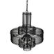Ghost 6 Light 27 inch Matte Black Chandelier Ceiling Light