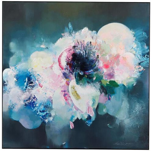 LM Zhou's Cosmic Bloom 60 X 60 inch Painting, I
