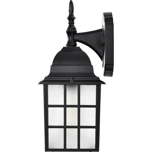 Adams 1 Light 14 inch Textured Black Outdoor Wall Lantern