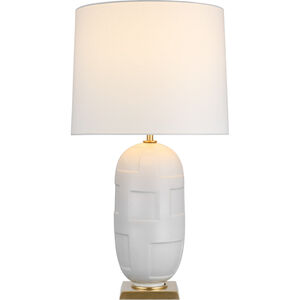 Thomas O'Brien Incasso Plaster White Table Lamp, Large
