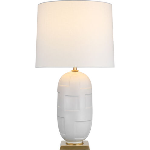 Thomas O'Brien Incasso 31.5 inch 15 watt Plaster White Table Lamp Portable Light, Large