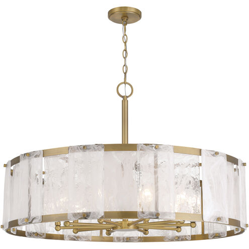 Veil 10 Light 36 inch Legacy Brass Pendant Ceiling Light