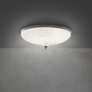 Roma LED 20.13 inch Antique Nickel Flush Mount Ceiling Light, Schonbek Signature