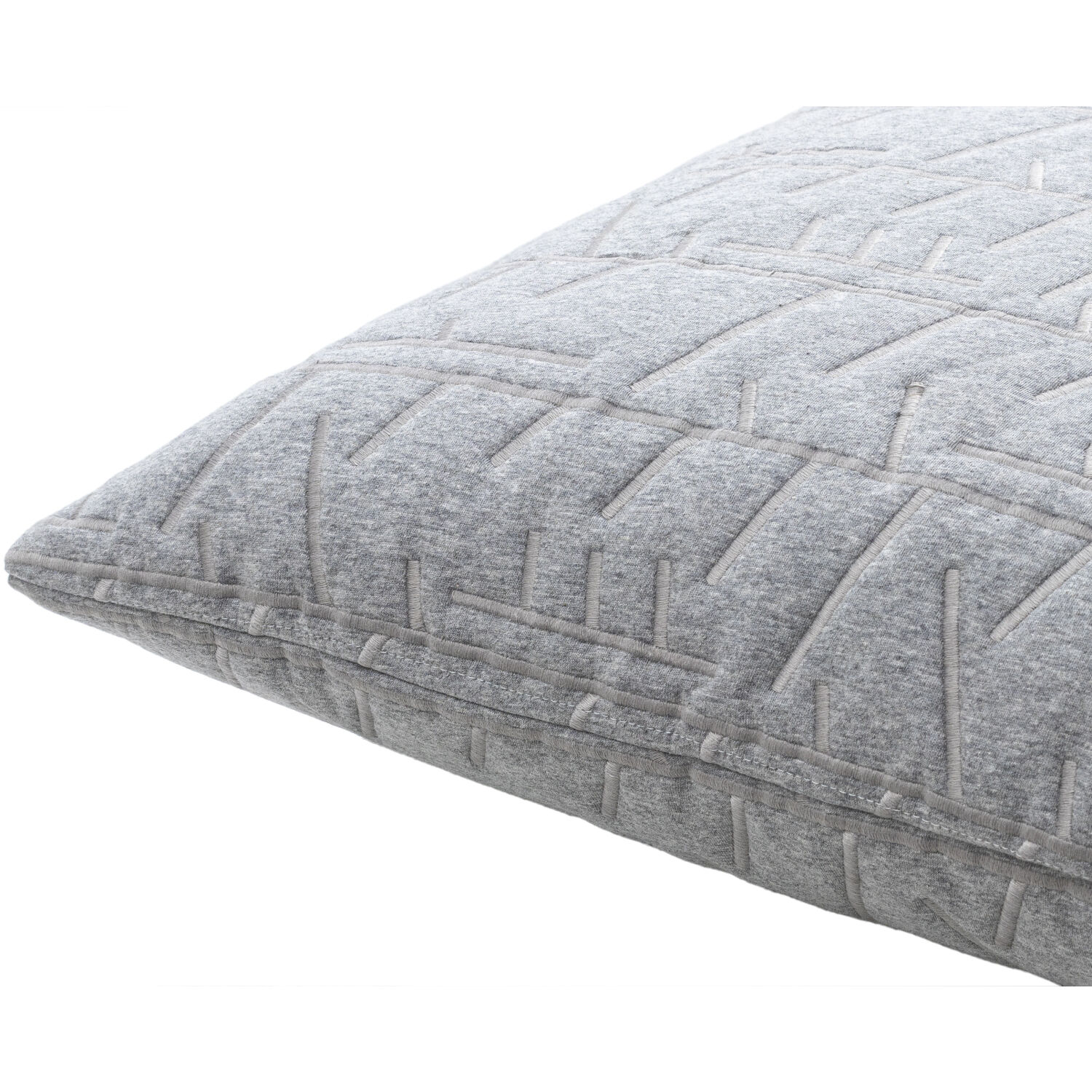 Branched 18 X 18 inch Off-White Accent Pillow