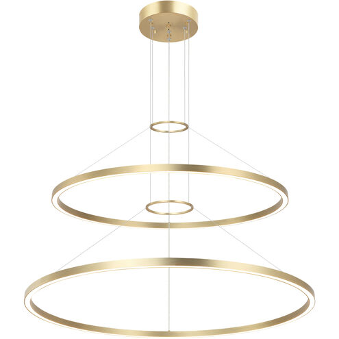 O'hara LED 40 inch Brushed Gold Chandelier Ceiling Light