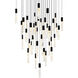 Greta LED 36 inch Black Chandelier Ceiling Light