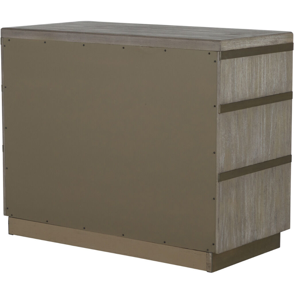 Gillespie Brushed Grey / Stained Brass Chest