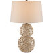 Barnacle 26.5 inch 150.00 watt Ivory/Brown Table Lamp Portable Light