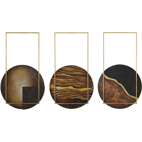Cameron Multi - Brown and Copper Mustard Wall Art
